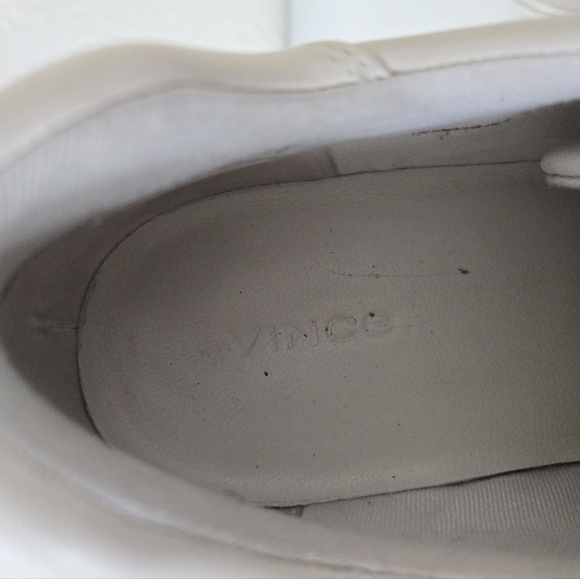 Vince Benfield Leather Platform Sneakers Cafe Au Lait Color Size 38.5 or US 8 - Picture 14 of 15